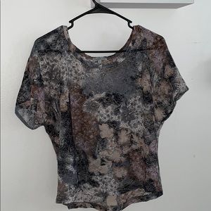 Charlotte Russe Lace Short Sleeved Shirt